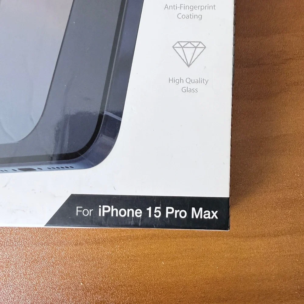 Raptic Glass Screen Protector for‎ iPhone 15 Pro Max 9H Tempered Full Coverage